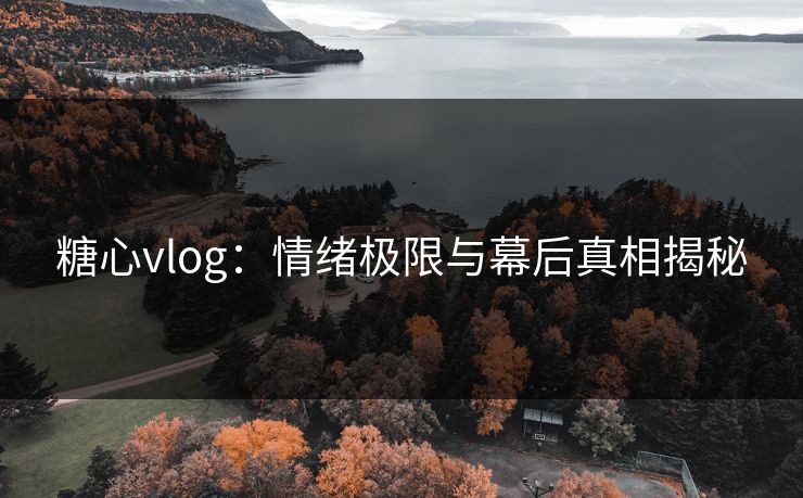 糖心vlog：情绪极限与幕后真相揭秘