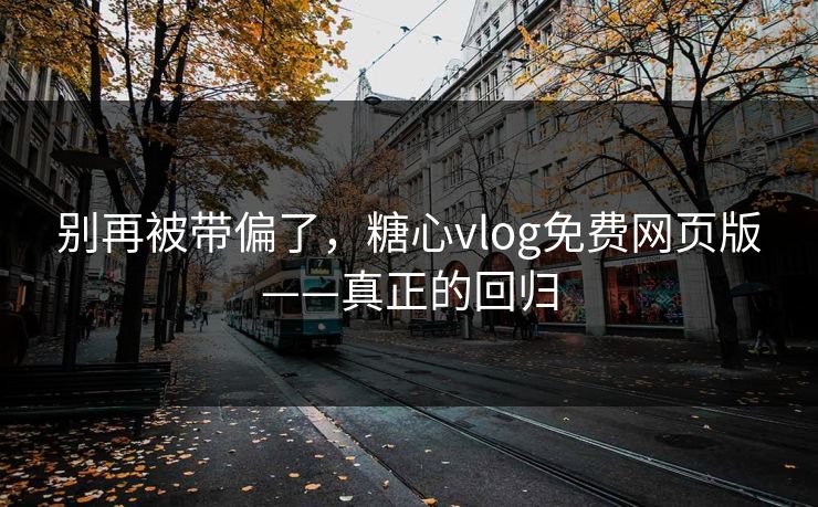 别再被带偏了，糖心vlog免费网页版——真正的回归